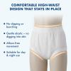 AQX Cloth Diaper Covers for Adult, Reusable Waterproof Underwear for Incontinence, Leakproof High Waist Plastic Pants 4Pcs (Black&White, S) view 3