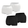 AQX Cloth Diaper Covers for Adult, Reusable Waterproof Underwear for Incontinence, Leakproof High Waist Plastic Pants 4Pcs (Black&White, L) view 1