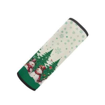 STUOARTE Christmas Tree Car Seat Belt Cover for Kids, Snowman Snowflake Print 2 Packs Neoprene Car Seatbelt Pads Soft Comfort Seat Belt Cushion for Children, Car Seat Belt Shoulder Neck Pads Cover