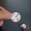 AirAds Dollhouse 1:12 Scale Dollhouse Miniature Doll House kit Porcelain Tea Set Coffee Set Blue Flowers view 2