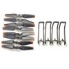DAYUDDRICAR Drone Propellers Kit, RG107 Pro / XT9 Mini Drone Spare Part Drone Propeller Blade Protective Frame Spare Part Kit Replacement fit for RG107 Pro / XT9 RC Drone Accessories view 1