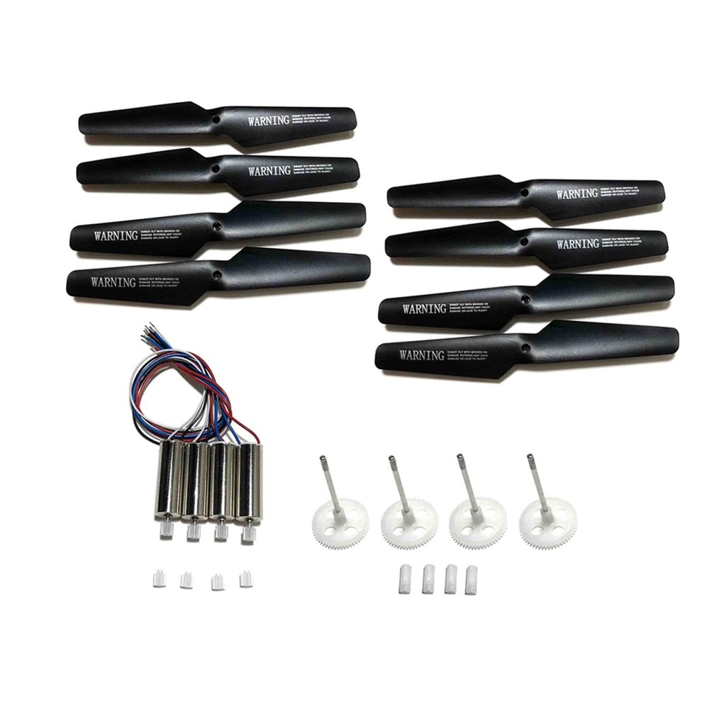 DAYUDDRICAR Drone Propellers Kit, for Syma X5 X5C X5C-1 RC Drone Spare Part Drone CW CCW Motor/Drone Propeller Blade Wing/Big Gear Pipe Replacement for Syma X5 X5C X5C-1 Drone Quadcopter Accessori