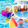 RoundFunny 30 Pcs Whale Rubber Bath Toys Glow in The Dark Mini Sea Animal Blue Squeezable Squeak Toys for Beach Pool Shower Play Floating Favors Carnival Decoration view 4
