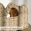 StorageWorks Scalloped Wicker Basket, Hand-woven Rattan Baskets with Built-in Handles, Seagrass Basket for Organizing and Decor, 2 Pack view 4