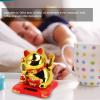 flexman Solar Powered Cute Waving Cat, Waving Arm Home Decor, Home Car Decor Lucky Cat for Office Desks, Window, Car Dashboard(Lucky Golden) view 4