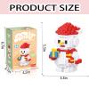 2024 Christmas Toys Building Blocks Santa Claus and Snowman Micro Blocks Stacking Toy view 3
