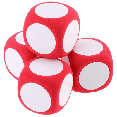 4pcs Blank Dice Writable Large Dice for Classroom Parties and Games Fun Decorative Game Supplies for Teaching and Family Gatherings