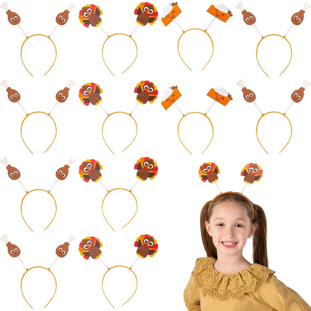 Fun Express Thanksgiving Feast Head Boppers - 12 Pc