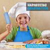 PERLLI Kids Real Cooking Set for Cooking and Baking  31 Pc. Gift for Junior Chef with Real Utensils, Case & Safe Kids Knife Set for Boys & Girls  Fine Motor Skills & Fun for Children Ages 6+, Blue view 4