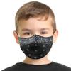 Black Bandana Kids Face Mask Set: Style Meets Safety Pair of 2 | Adjustable & Anti-Fog | Ages 3-10 view 1