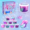 36 Pack Mermaid Slime Kit Party Favors for Kids Slime Cup Bulk DIY Stress Relief Putty Toy Christmas Holiday Birthday Goodie Bag Stuffer Classroom Reward for Girls Boys Stretchy Non-Sticky view 2