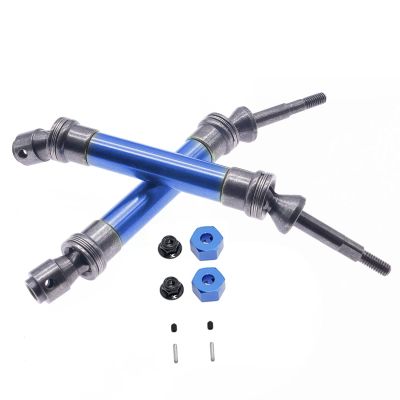 ZEZEFUFU Blue Drive Shafts+Wheel Hub Adaptor+Nuts+Pins for ECX 2WD Series Ruckus Axe Brutus Parts