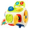 Vanmor 10-in-1 Busy Cube for 18+ Months Toddlers - 8-Sided Montessori Sensory Activity Cube with Fine Motor Skills Learning, Travel Fidget Toys for Airplane Car Seat, Gift for Boys Girls view 1