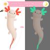MaoGoLan Giant Axolotl Plush Toy Stuffed Animal, Huge Axolotl Body Pillow for Kids Girl Boy, Big Salamander Plush Glow in The Dark, Birthday Valentine Christmas Party Gifts Pink view 3