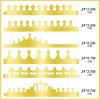 Axeyil 76 Pcs Paper Crowns for Kids Boys Girls Adults Princess Prince King, Classroom Crown, Birthday Party Hats with Gold Gem Jewels Number Letter Stickers, DIY Decor Favor Supplies view 3