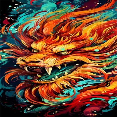 5D Chinese Dragon Diamond Painting Kits for Adults, Full Drill Diamond Art Kits, Fall Wall Decor Paint by Numbers Embroidery Kit, DIY Diamond Arts and Crafts Painting for Gift Room Decor(40x80in)-Y96