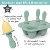 PrimaStella Silicone Petite Pops - Baby Popsicle Mold - BPA Free - Dishwasher Safe - 4 months+ (Sage Green Teether Pops) view 2