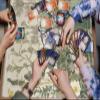 for MTG Playmat,Card Playmat Stitched with Magic Zone for MTG Card Game Playing,(27.5x15.7 in) Card Playmats Smooth Cloth Surface Non-Slip Silicone Bottom Battle Game Mat-Wildflowers Lily view 4