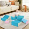 6 in 1 Soft Climb and Crawl Foam Playset, Play Equipment Climb and Crawl Playground, Foam Climbing Blocks for Preschools, Toddlers, Kids Crawling and Climbing Indoor Active Play Structure view 4