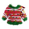 APINATA4U Ugly Sweater Pinata, Red and Green Color with Dots & Ribbon, End of Year Sweater Party Decorations, Jersey Shaped Christmas Party Supplies, Holiday Celebration Pinata, 20 X 16 X 4 Inches view 1