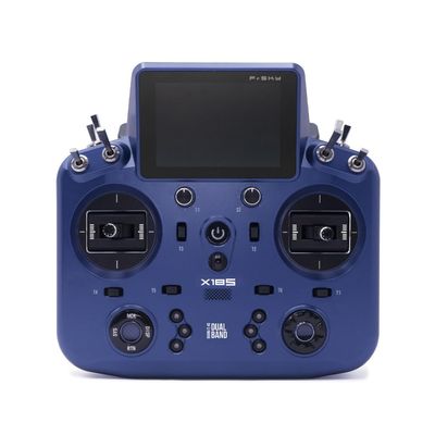 PurAr NOBRIM Tandem X18S Transmitter Color Touch Screen Display FCC Controller (Blue/Black) and Receiver (2.4GHz) for RC Aircraft Models (Blue Remote Control)