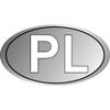 Avisa AutoTattoo Sticker PL 3D Chrome -7,6 x 4,2 cm view 2