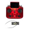 Archer Plus R8 High Precision PWM Channel Receiver 2.4GHz and NOBRIM Tandem X18SE Transmitter Red Heart Black Controller FCC for RC Model Airplane (Red) (Red Remote Control with Receiver 2.4GHz) view 1