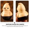 ABOOFAN Charming Snowman Tumbler Ornament Delightful Desktop Decor Vibrant Holiday Figure for Home Office for Christmas Festive Celebrations view 3