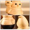 ABOOFAN Charming Snowman Tumbler Ornament Delightful Desktop Decor Vibrant Holiday Figure for Home Office for Christmas Festive Celebrations view 4