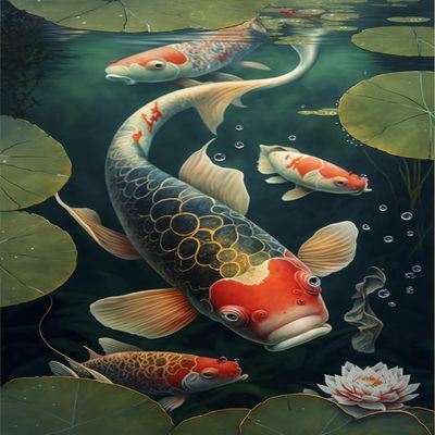 120 Piece Jigsaw Puzzle Adults,Wooden Puzzles,Lotus Koi Fish Puzzle-Adult Stress Relief Educational Toys-Fun Family Game-Wall Art-Colorful Puzzles for Home Decoration