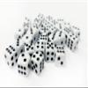 30x D6 Dice Pack | 10mm Classic White Spot Six Sided Dice Set | for Classic and Professional Tabletop Dice Games | by Warlord Games view 1