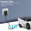 12V Battery Charger Compatible with Ride On Toys, 12 Volt Power Wheels Adapter Compatible with Kidzone Bumper Car, Best Choice Products SUV Kids Ride On Cars Baby Electric Power Supply 6FT Cord view 2