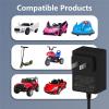 12V Battery Charger Compatible with Ride On Toys, 12 Volt Power Wheels Adapter Compatible with Kidzone Bumper Car, Best Choice Products SUV Kids Ride On Cars Baby Electric Power Supply 6FT Cord view 3