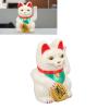 Lucky Cat Waving Arm, Solar Powered Cute Waving Cat, Maneki Neko Waving Arm for Fortune Money and Good Luck, Solar Fortune Cat Statue Decorations for Decorating Front Desk, Car view 3