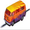 Carrera 27759 Volkswagen Bus T2b Peace and Love 1:32 Scale Analog Slot Car Racing Vehicle Evolution Slot Car Race Tracks view 2