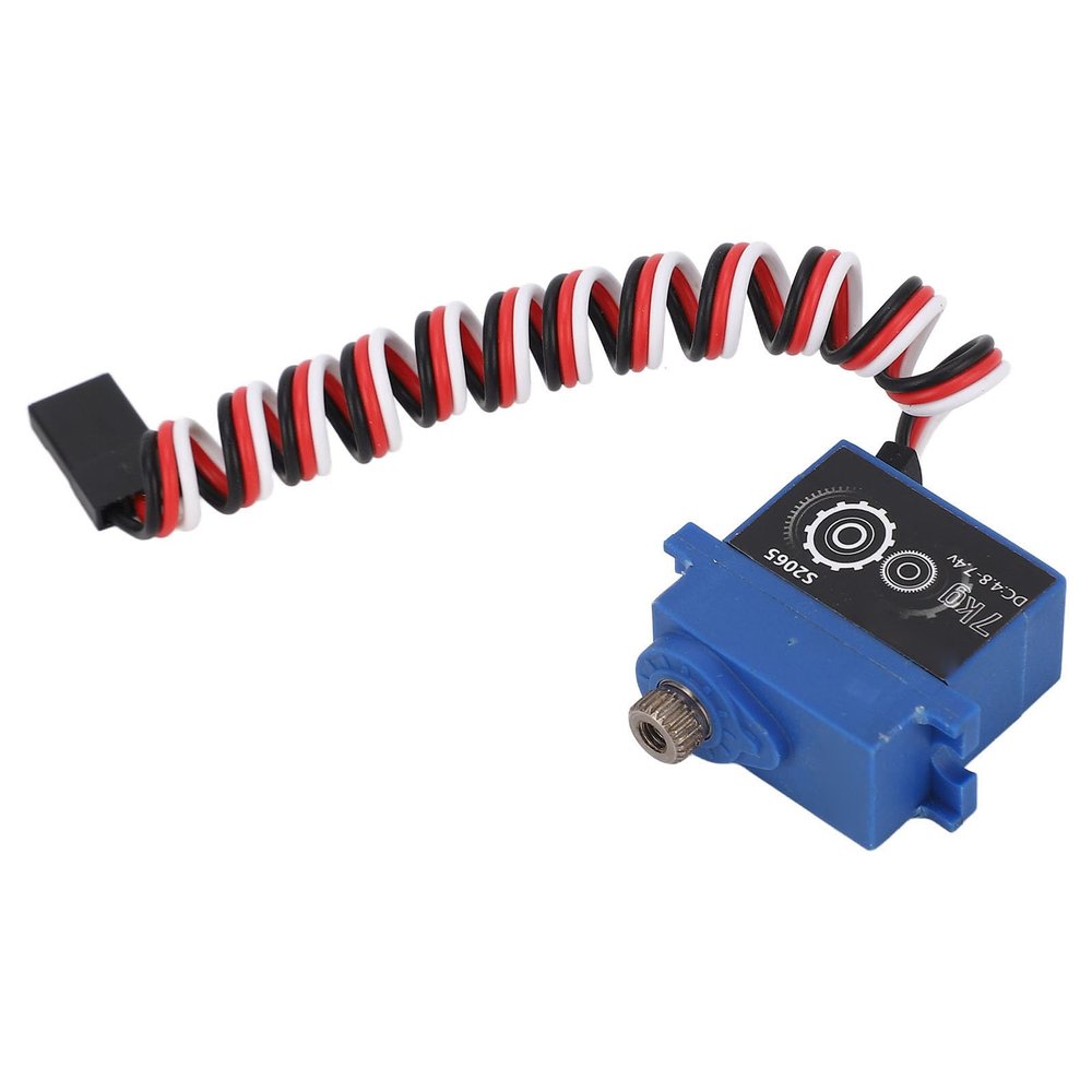 RC Servo Motor, Durable Metal Gear High Precision Control, Metal Digital Servo 1/18 Scale Compatible for RC Crawler Enthusiasts Off-Road Hobbyists and Model Car Builders