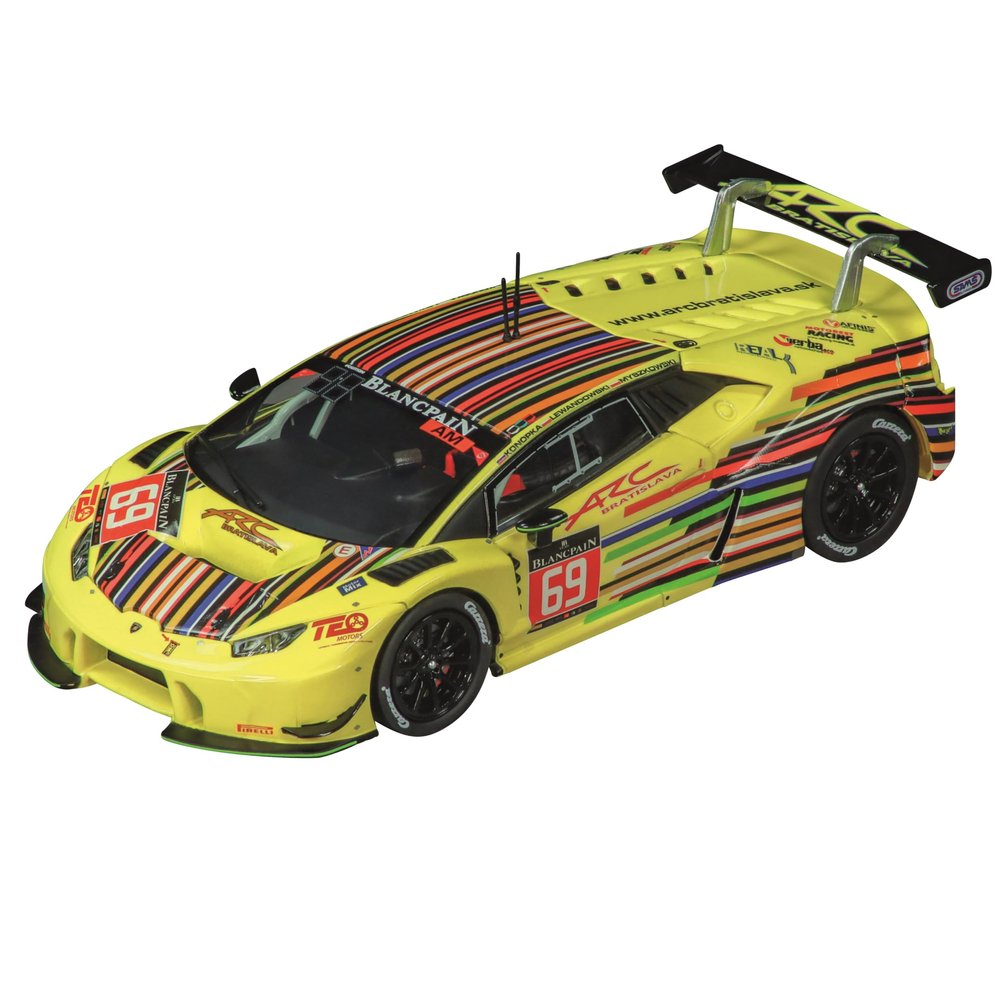 Carrera 27749 Lamborghini Huracn GT3 ARC Bratislava No.69 24H Spa 2016 1:32 Scale Analog Slot Car Racing Vehicle Evolution Slot Car Race Tracks