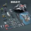 MEGA Halo Action Figure Building Toy, UNSC Arctic Burn Wasp with 342 Pieces and 2 Poseable Figures, for Collectors view 3