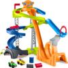 Fisher-Price Little People Toddler Toy Hot Wheels Spiral Stunt Speedway Race Track Playset with 2 Toy Cars for Kids Ages 18+ Months view 1