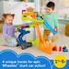 Fisher-Price Little People Toddler Toy Hot Wheels Spiral Stunt Speedway Race Track Playset with 2 Toy Cars for Kids Ages 18+ Months view 3