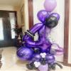 Purple 4 Balloon, Number Balloon 40 Inch, 4th Purple Party Decorations, Four Large Numbers for Party Decor, Number 4 Balloon view 2