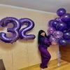 Purple 4 Balloon, Number Balloon 40 Inch, 4th Purple Party Decorations, Four Large Numbers for Party Decor, Number 4 Balloon view 4