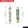 RCAWD 130mm 7075 Universal RC Shocks for a lot of 1/10 RC Hobby Cars Upgrades, Full Aluminum Shock Absorbers Adjustable Shocks Damper 4pcs Hop Ups Parts Green view 2