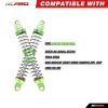 RCAWD 130mm 7075 Universal RC Shocks for a lot of 1/10 RC Hobby Cars Upgrades, Full Aluminum Shock Absorbers Adjustable Shocks Damper 4pcs Hop Ups Parts Green view 4