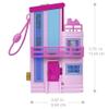 Polly Pocket Barbie Dreamhouse Compact, Dollhouse Playset with 3 Micro Dolls, 1 Puppy, 11 Accessories, Elevator & Pool view 2