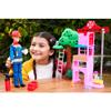 Barbie Careers Firefighter Doll & Playset with Fire Station & Tree, 2 Pets, Color-Change & 10+ Accessories Including Fire Extinguisher Squirt Toy view 2