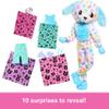 Barbie Cutie Reveal Doll & Accessories, Color Dream Series Set with Rainbow Dalmation Plush Costume & 10 Surprises Including Color Change view 3