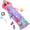 Barbie Doll & Playset with 2 Toy Dog Figures & 10+ Accessories, Puppy Slumber Party with Color-Change Feature, Sleeping Bag, Eye Masks & More view 4