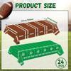 Qyeahkj 24pcs Football Party Tablecloth Disposable Plastic Sports Theme Table Cloths Football Birthday Party Table Covers Supplies for Game Day Tailgate Children's Day Father's Day Party Baby Shower view 2