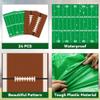 Qyeahkj 24pcs Football Party Tablecloth Disposable Plastic Sports Theme Table Cloths Football Birthday Party Table Covers Supplies for Game Day Tailgate Children's Day Father's Day Party Baby Shower view 3